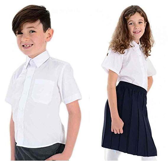 Girl Toppy School Uniform Girls' Short Ruffle Sleeve Top Girl Toppy School Uniform Girls' Short Ruffle Sleeve Top
