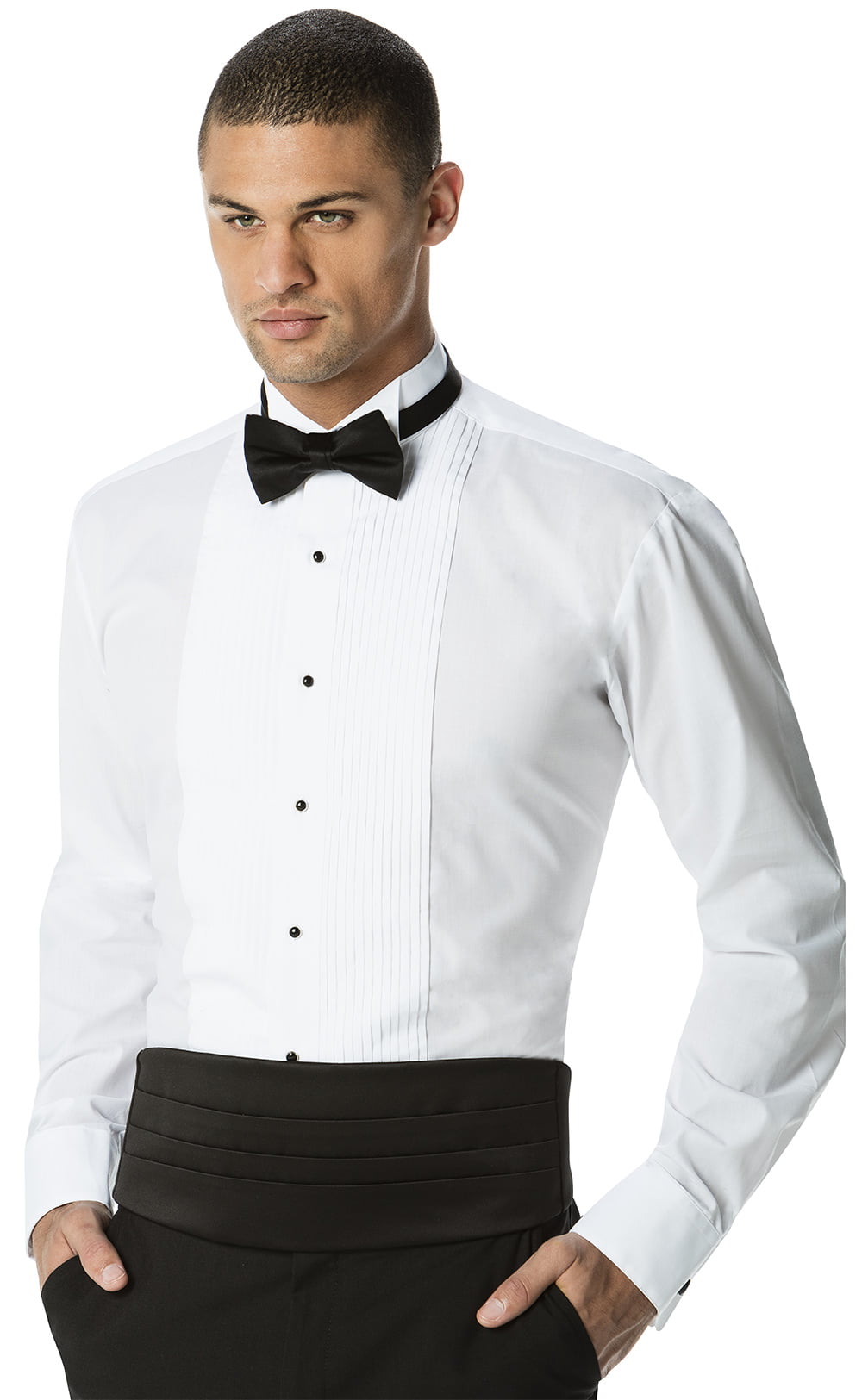 White Neil Allyn Mens Tuxedo Shirt Poly/Cotton Wing Collar 1/4 Inch Pleat Tag 3XL White 19-36/37 White Neil Allyn Mens Tuxedo Shirt Poly/Cotton Wing Collar 1/4 Inch Pleat Tag 3XL White 19-36/37