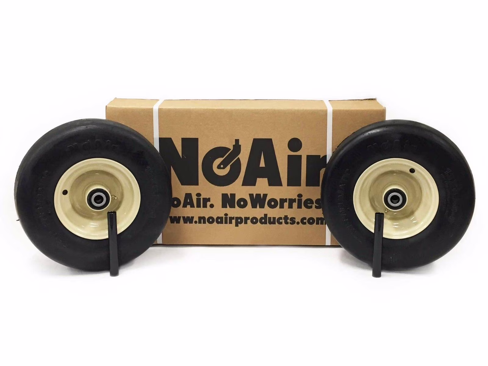 Set of 2-13x6.50-6 Smooth Beige Wheel Compatible with Grasshopper 483865 Set of 2-13x6.50-6 Smooth Beige Wheel Compatible with Grasshopper 483865