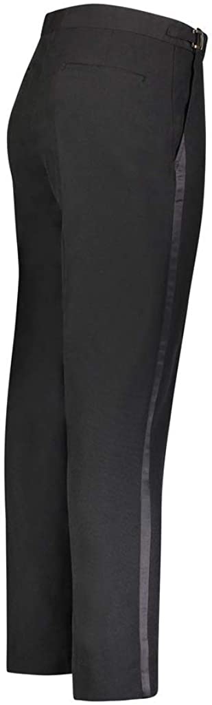 RGM Men's Tuxedo Pants Side Satin Stripe Pleated Or Flat Front RGM Men's Tuxedo Pants Side Satin Stripe Pleated Or Flat Front