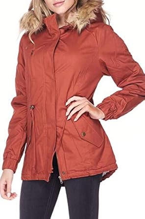 OLLIE ARNES Women's Quilted or Inner Fur Lined Sherpa Anorak Down Parka Jacket OLLIE ARNES Women's Quilted or Inner Fur Lined Sherpa Anorak Down Parka Jacket