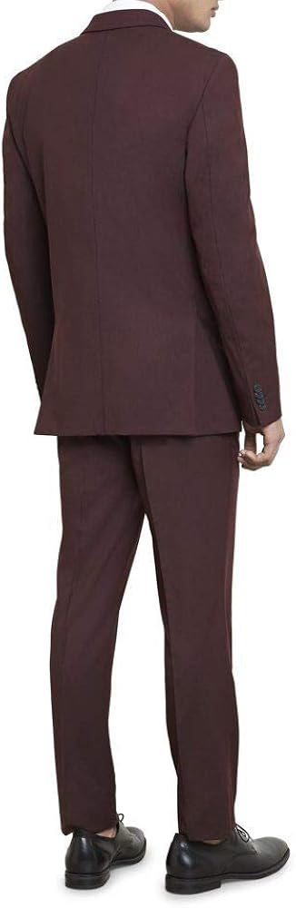 Unlisted by Kenneth Cole Men's 2 Button Slim Fit Suit with Hemmed Pant Unlisted by Kenneth Cole Men's 2 Button Slim Fit Suit with Hemmed Pant