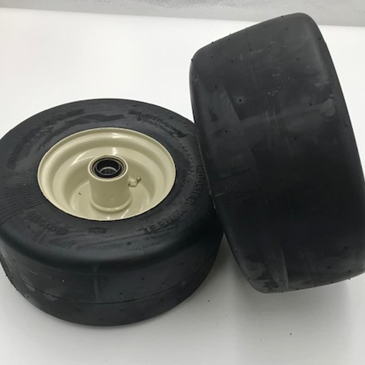 Set of 2-13x6.50-6 Smooth Beige Wheel Compatible with Grasshopper 483865 Set of 2-13x6.50-6 Smooth Beige Wheel Compatible with Grasshopper 483865