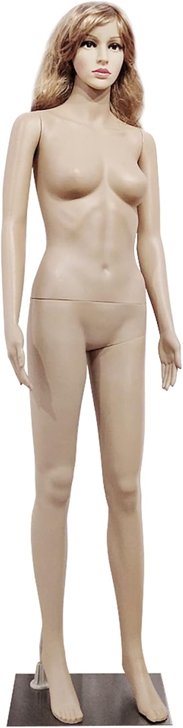 Full Body Realistic Plastic Full-Length Female Body Coating Model Mannequin Torso Dress Model with Akimbo Posture & Straight Foot; Space Saving ; Skin Color Full Body Realistic Plastic Full-Length Female Body Coating Model Mannequin Torso Dress Model with Akimbo Posture & Straight Foot; Space Saving ; Skin Color
