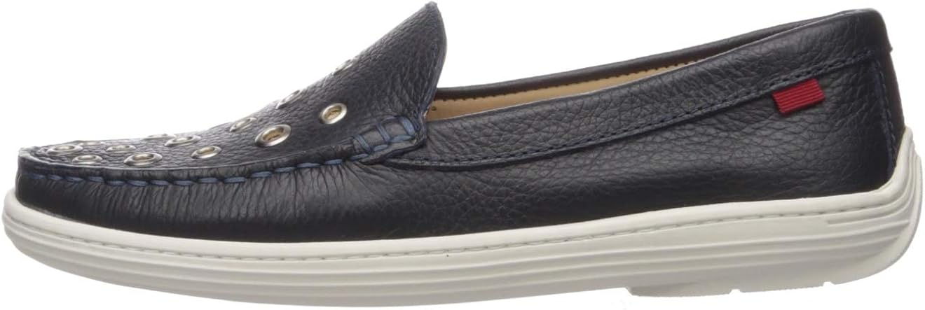 MARC JOSEPH NEW YORK Unisex-Kid's Leather Made in Brazil Mott Street Grommet Detail Loafer 11.5 M US Little Kid Navy Grainy MARC JOSEPH NEW YORK Unisex-Kid's Leather Made in Brazil Mott Street Grommet Detail Loafer 11.5 M US Little Kid Navy Grainy