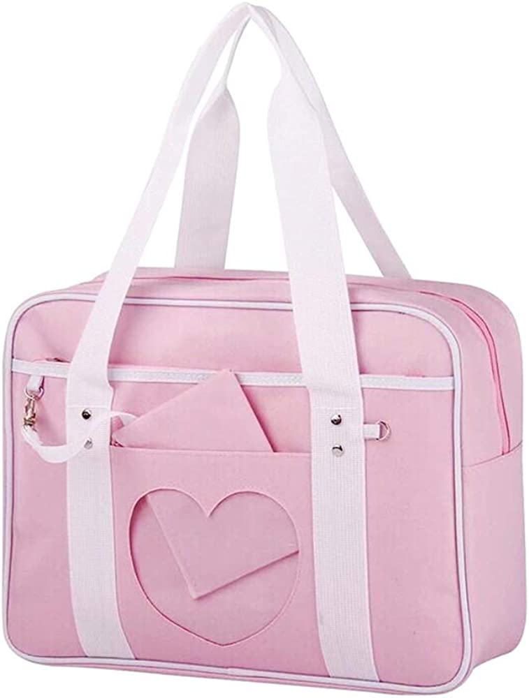 Women Handbag Japanese Style Heart Shape School Handbags JK Bags Girls Lolita Shoulderbag Cosplay Anime Tote Bag Women Handbag Japanese Style Heart Shape School Handbags JK Bags Girls Lolita Shoulderbag Cosplay Anime Tote Bag