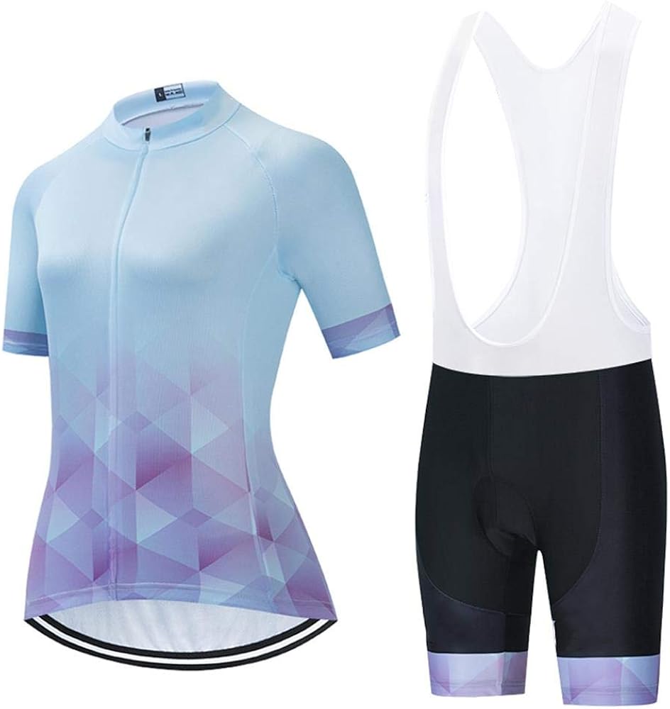 Women's Cycling Clothing Set Road Bike Shirts Short Sleeve Breathable Cycling Jersey with 20D Padded Bib Shorts Women's Cycling Clothing Set Road Bike Shirts Short Sleeve Breathable Cycling Jersey with 20D Padded Bib Shorts