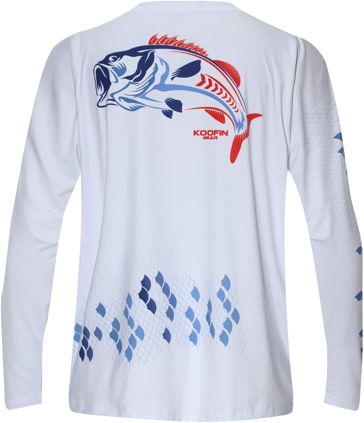 Performance Long Sleeve Bass Fishing Shirt UPF50 Sun Protection Dry-Fit Moisture Wicking Loose Fit Performance Long Sleeve Bass Fishing Shirt UPF50 Sun Protection Dry-Fit Moisture Wicking Loose Fit