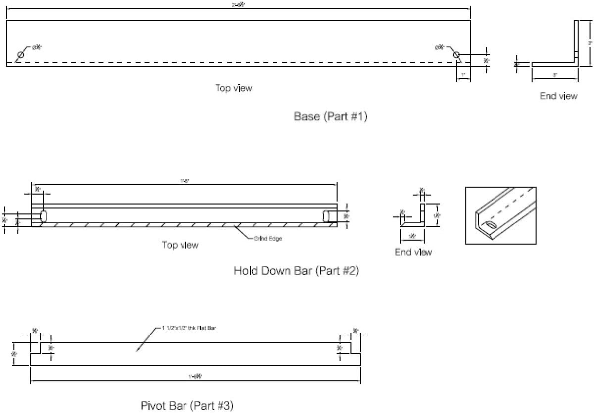 Bending Brake Plans 18 Sheet Metal DIY Metalworking Equipment Build Your Own Bending Brake Plans 18 Sheet Metal DIY Metalworking Equipment Build Your Own