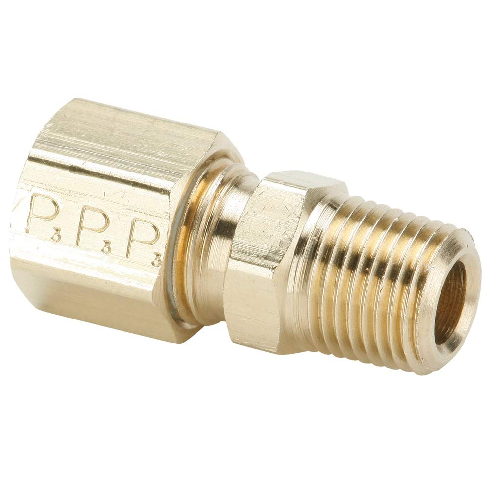Male Connector Pack of 20 Parker Hannifin 68C-4-2-pk20 Compression Fitting 1/4 Compression Tube x 1/8 Male Thread Brass Male Connector Pack of 20 Parker Hannifin 68C-4-2-pk20 Compression Fitting 1/4 Compression Tube x 1/8 Male Thread Brass