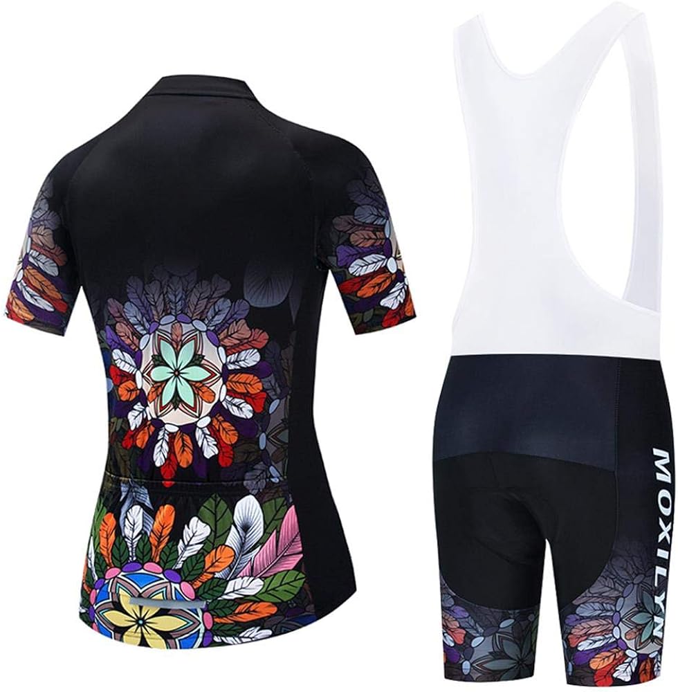 Women's Cycling Clothing Set Road Bike Shirts Short Sleeve Breathable Cycling Jersey with 20D Padded Bib Shorts Women's Cycling Clothing Set Road Bike Shirts Short Sleeve Breathable Cycling Jersey with 20D Padded Bib Shorts