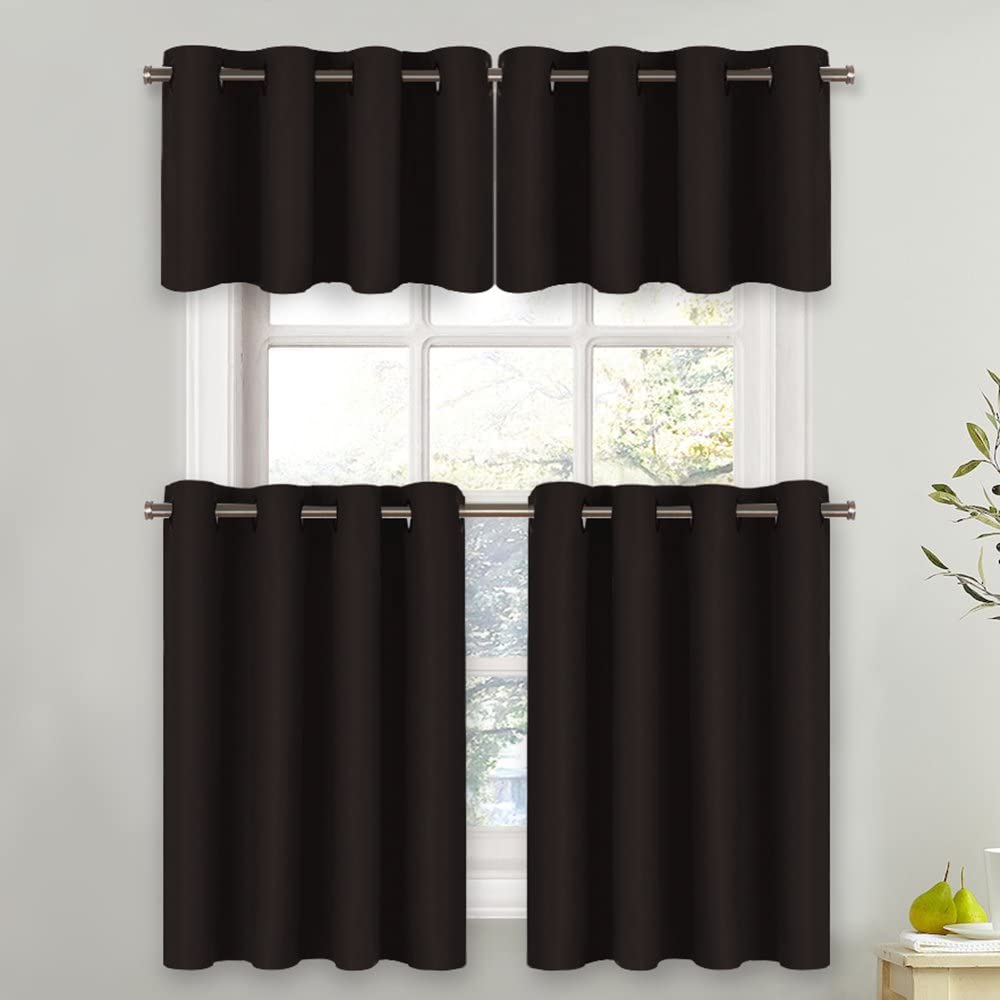 Grommet Window Valance Thermal Insulated Curtain Tier for Bedroom/Living Room/Dining Room 1 Piece NICETOWN Blackout Kitchen Curtain for Windows Sea Teal 1.2 inches Header 52W x 18L Grommet Window Valance Thermal Insulated Curtain Tier for Bedroom/Living Room/Dining Room 1 Piece NICETOWN Blackout Kitchen Curtain for Windows Sea Teal 1.2 inches Header 52W x 18L