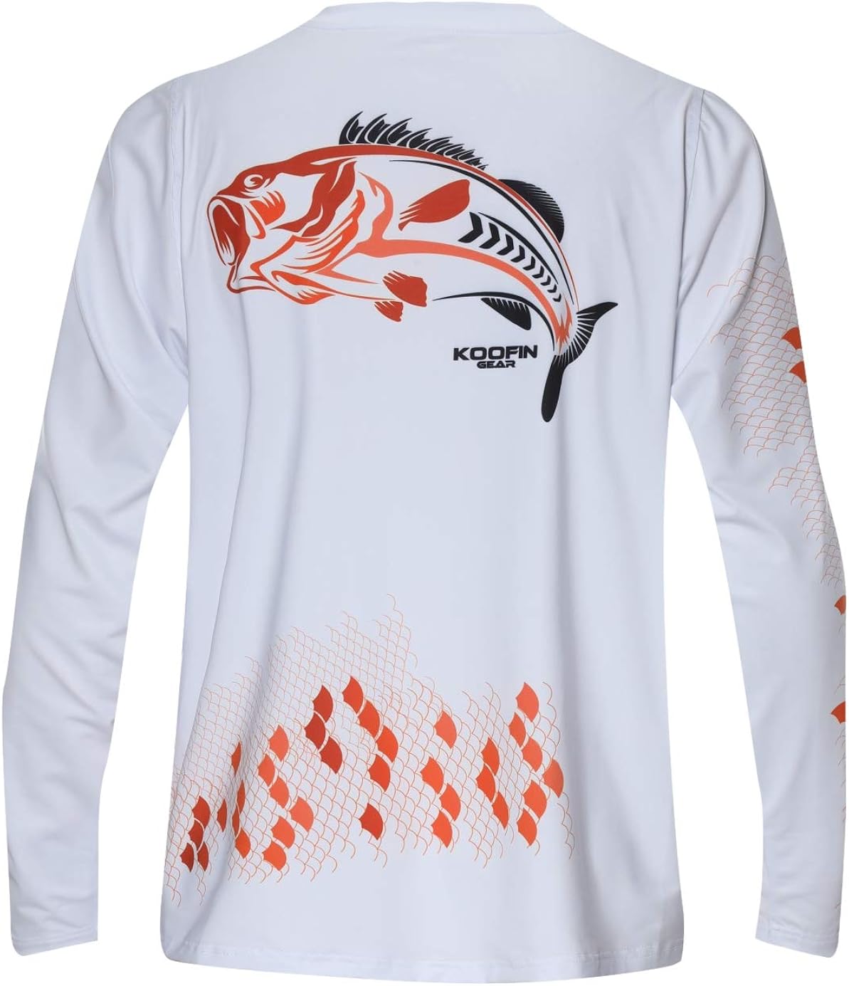 Performance Long Sleeve Bass Fishing Shirt UPF50 Sun Protection Dry-Fit Moisture Wicking Loose Fit Performance Long Sleeve Bass Fishing Shirt UPF50 Sun Protection Dry-Fit Moisture Wicking Loose Fit