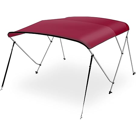 2 Straps KAKIT 750D 3 4 Bow Bimini Top Boat Cover with 2 Rear Support Poles Stainless Steel Mounting Hardwares 1 Inch Stainless Aluminum Frame Storage Boot 4 Quick Release Deck Mounts 2 Straps KAKIT 750D 3 4 Bow Bimini Top Boat Cover with 2 Rear Support Poles Stainless Steel Mounting Hardwares 1 Inch Stainless Aluminum Frame Storage Boot 4 Quick Release Deck Mounts