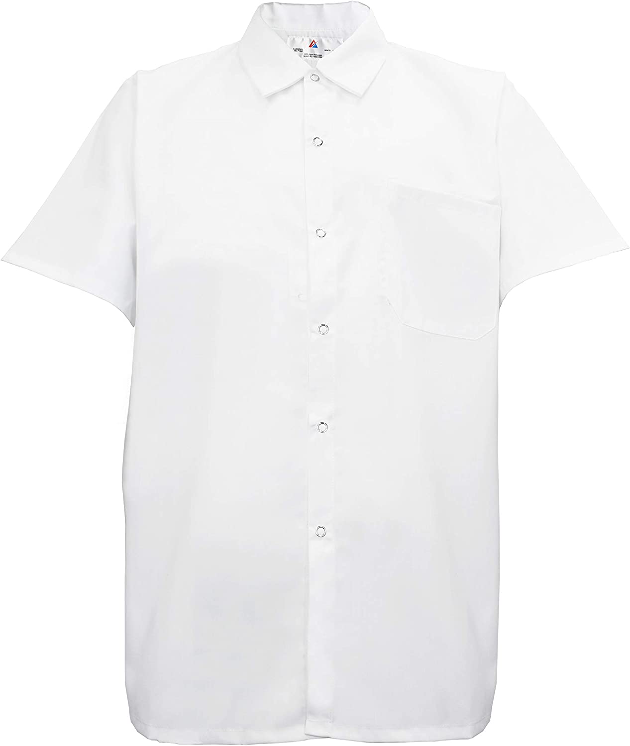 Natural Uniforms Men's Kitchen Basic Cook Shirt Short Sleeve White Natural Uniforms Men's Kitchen Basic Cook Shirt Short Sleeve White