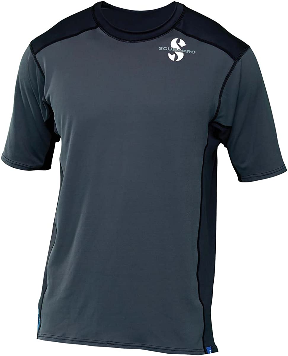 Scubapro Men's UPF 50 Channel Flow Short Sleeve Rash Guard Scubapro Men's UPF 50 Channel Flow Short Sleeve Rash Guard