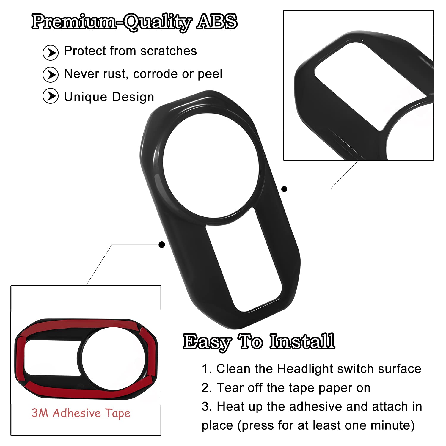 Yellow Headlight Lamp Switch Trim Cover Button Decoration Interior Accessories for 2018-2021 Jeep Wrangler JL JLU & Gladiator JT Yellow Headlight Lamp Switch Trim Cover Button Decoration Interior Accessories for 2018-2021 Jeep Wrangler JL JLU & Gladiator JT