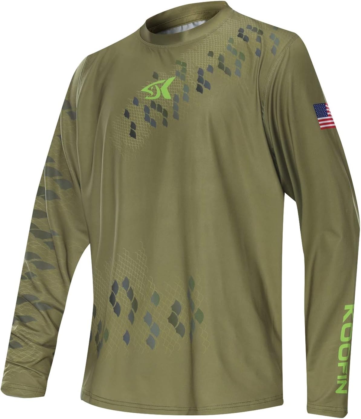 Performance Long Sleeve Bass Fishing Shirt UPF50 Sun Protection Dry-Fit Moisture Wicking Loose Fit Performance Long Sleeve Bass Fishing Shirt UPF50 Sun Protection Dry-Fit Moisture Wicking Loose Fit