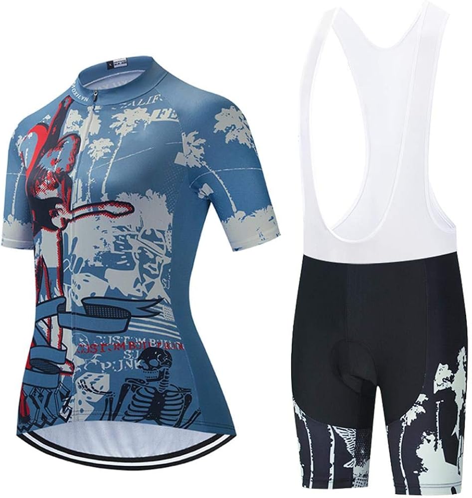 Women's Cycling Clothing Set Road Bike Shirts Short Sleeve Breathable Cycling Jersey with 20D Padded Bib Shorts Women's Cycling Clothing Set Road Bike Shirts Short Sleeve Breathable Cycling Jersey with 20D Padded Bib Shorts