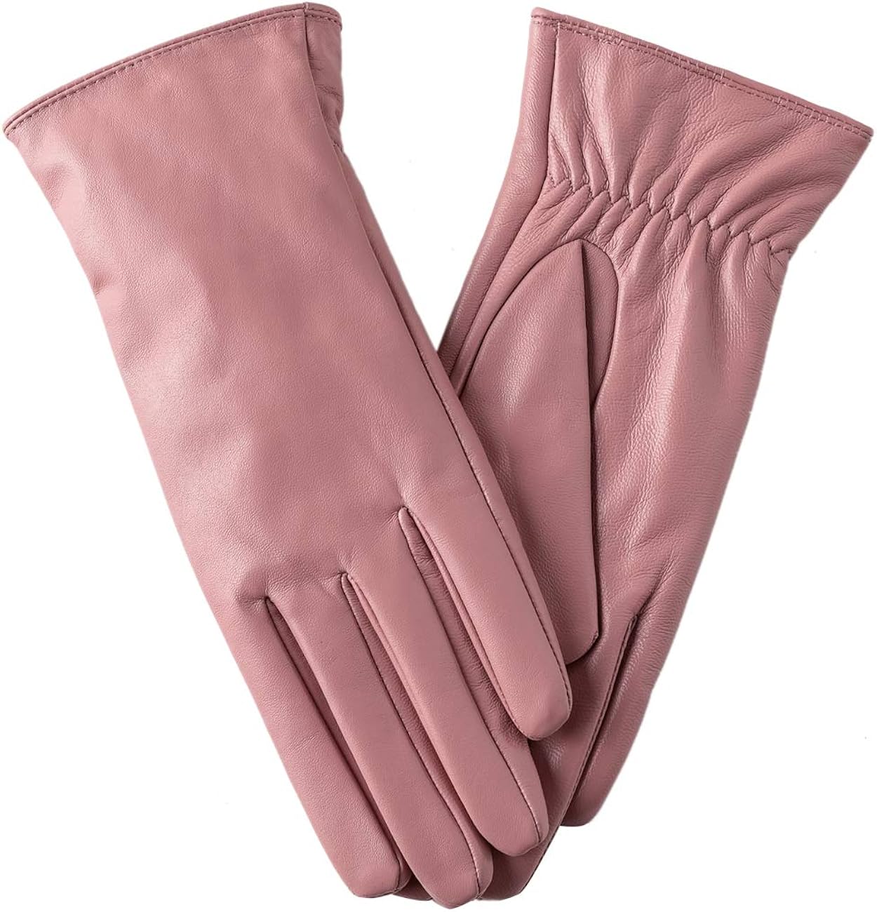 Super-soft Leather Winter Gloves for Women Full-Hand Touchscreen Warm Cashmere Lined Perfect Appearance Super-soft Leather Winter Gloves for Women Full-Hand Touchscreen Warm Cashmere Lined Perfect Appearance