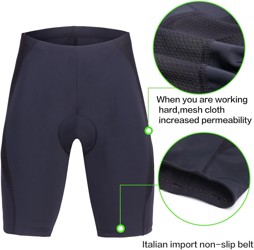 Cycling Shorts Men Padded Bike Riding Shorts with Reflective Stripe Tight Road Bicycle Shorts Biking Shorts for Men Cycling Shorts Men Padded Bike Riding Shorts with Reflective Stripe Tight Road Bicycle Shorts Biking Shorts for Men