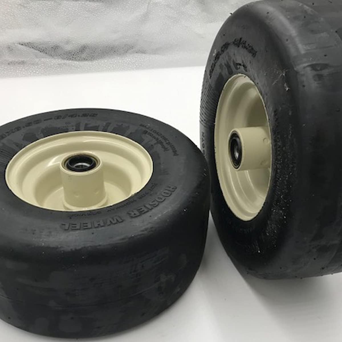 Set of 2-13x6.50-6 Smooth Beige Wheel Compatible with Grasshopper 483865 Set of 2-13x6.50-6 Smooth Beige Wheel Compatible with Grasshopper 483865