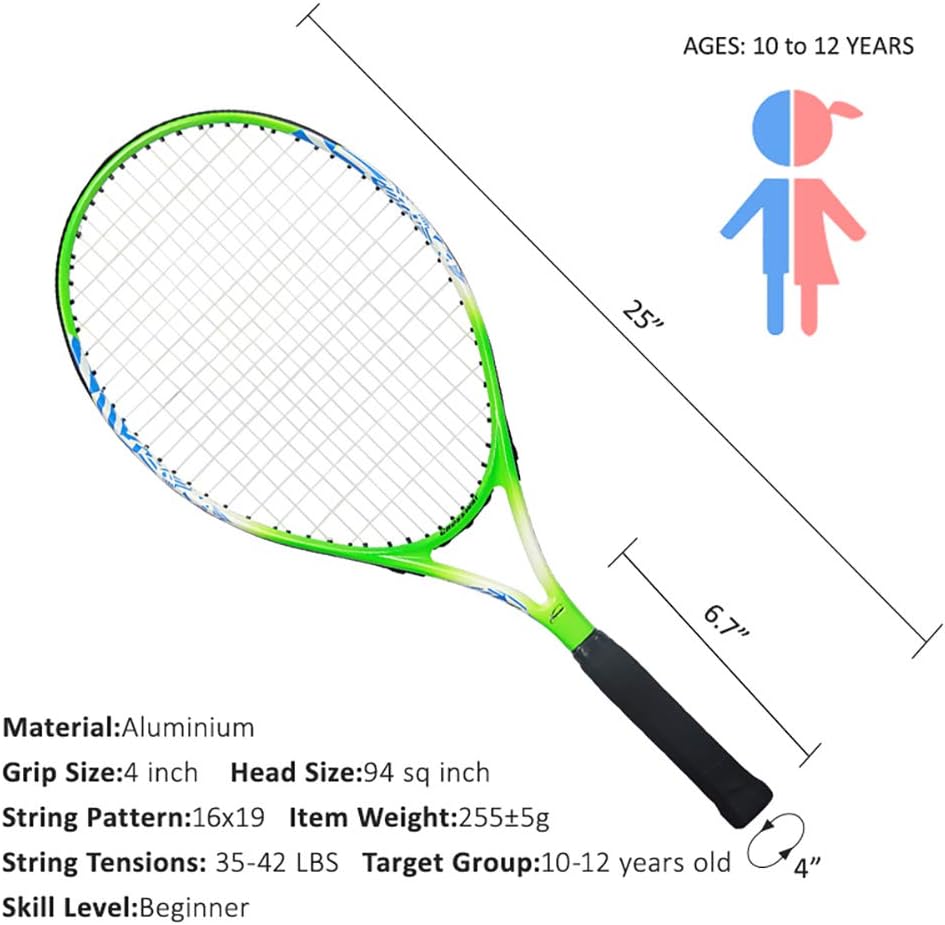 MAIBOLE Junior Tennis Racquet Recreational Tennis Racket Pre-Strung Head Light Balance for Beginners Youth Kids Good Control Grip MAIBOLE Junior Tennis Racquet Recreational Tennis Racket Pre-Strung Head Light Balance for Beginners Youth Kids Good Control Grip