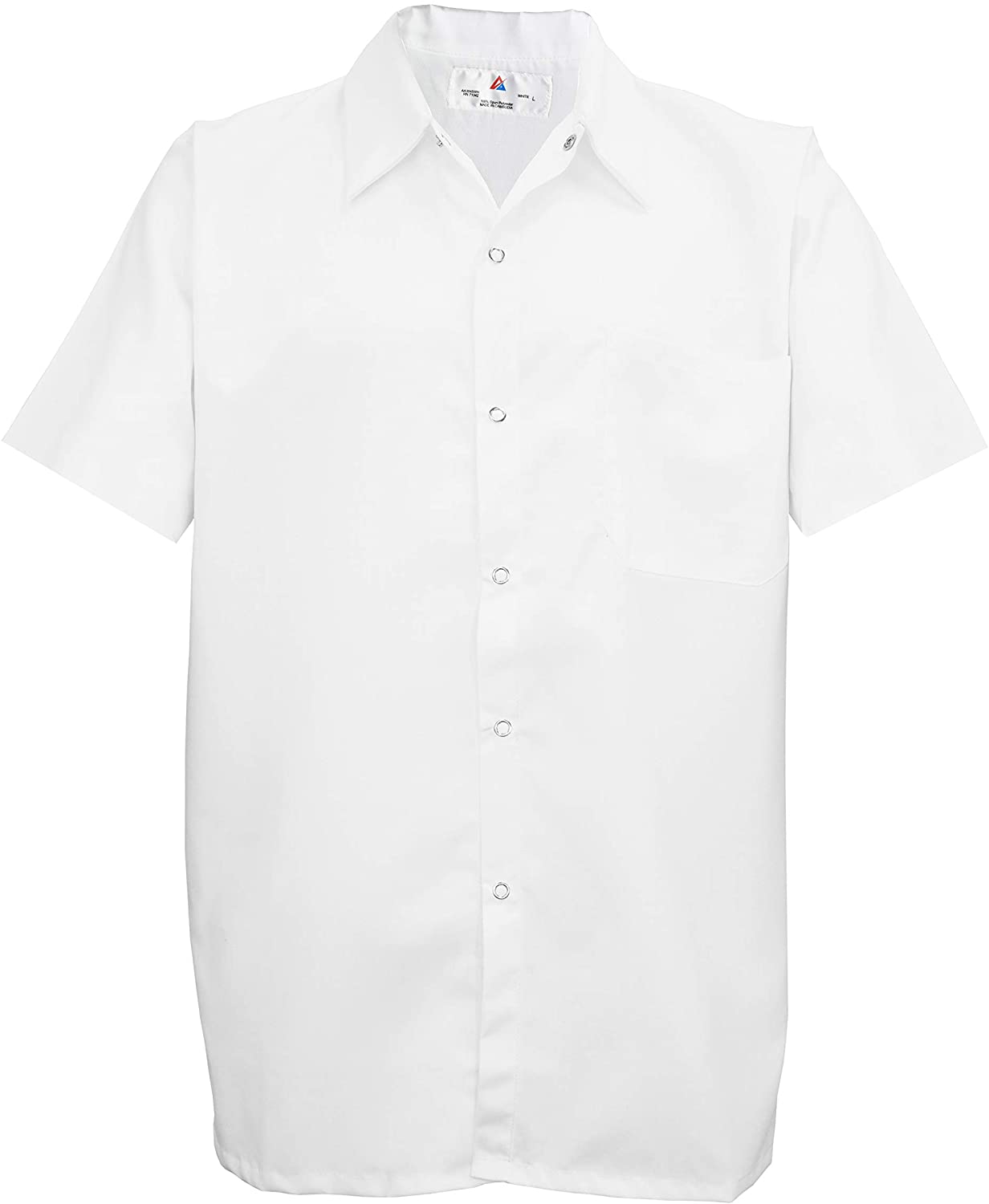 Natural Uniforms Men's Kitchen Basic Cook Shirt Short Sleeve White Natural Uniforms Men's Kitchen Basic Cook Shirt Short Sleeve White