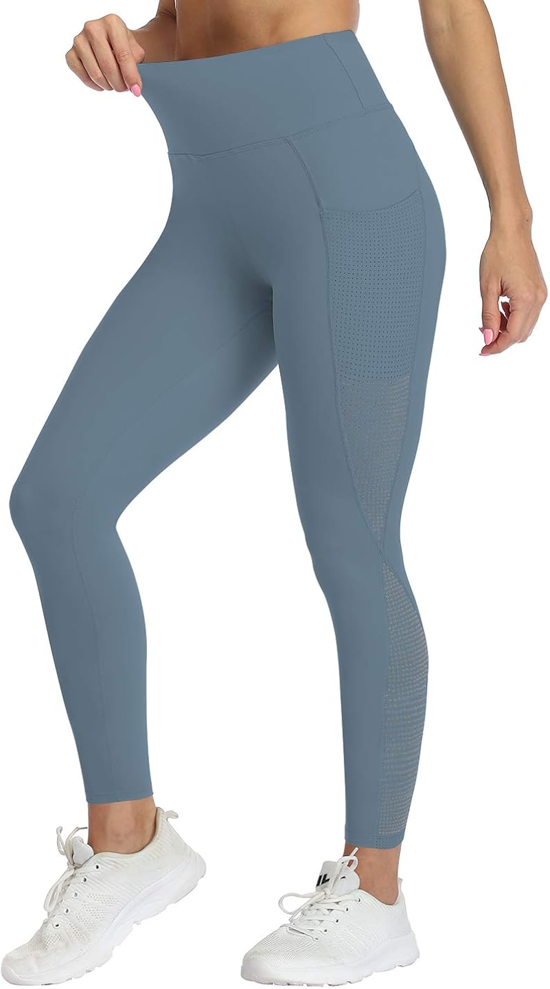 UURUN High Waist Yoga Pants Capri Workout Running Leggings with Pockets Non-See-Through Printed Fabric UURUN High Waist Yoga Pants Capri Workout Running Leggings with Pockets Non-See-Through Printed Fabric