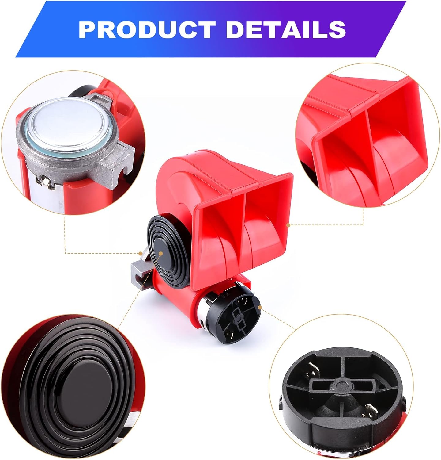 HK Compact Air Horn with Compressor Snail Electric Car Horn 12V 150db Super Loud Nautilus Wiring Harness for Any 12V Train Trucks Motorcycle Vehicles HK Compact Air Horn with Compressor Snail Electric Car Horn 12V 150db Super Loud Nautilus Wiring Harness for Any 12V Train Trucks Motorcycle Vehicles