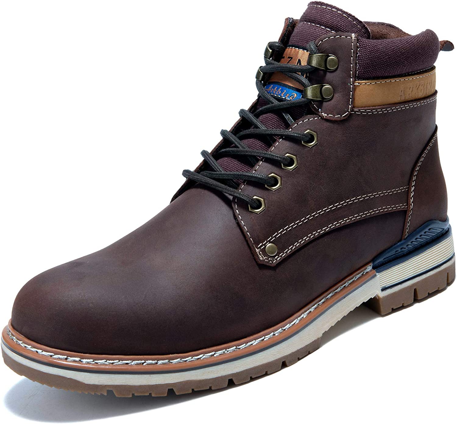 Arkbird Matte Leather High Cut Work Shoes for Men Men's Causal Oxford Dress Boot Arkbird Matte Leather High Cut Work Shoes for Men Men's Causal Oxford Dress Boot