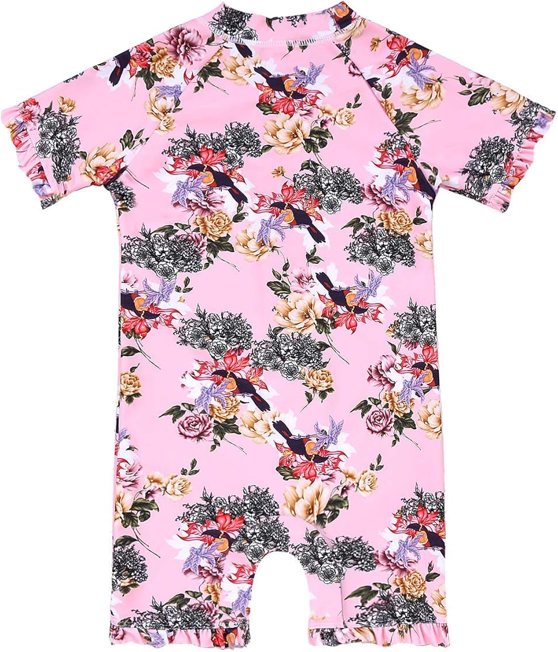Short Sleeve Bathing Suit Swimsuit Cadocado Girls Print Zip Rash Guard Swimwear Ruffled UPF 50 Short Sleeve Bathing Suit Swimsuit Cadocado Girls Print Zip Rash Guard Swimwear Ruffled UPF 50