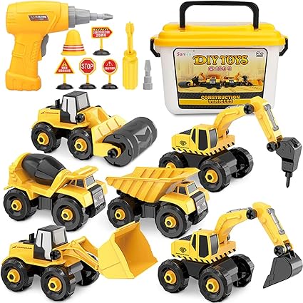 Noetoy Take Apart Toys with Electric Drill Toys for 3 4 5 6 7 8 Year Old Boys Christmas Birthday Gifts for 5 6 7 8 9 10 Year Old Boys Girls Kids 4 in 1 DIY Take Apart Truck Construction Toys Noetoy Take Apart Toys with Electric Drill Toys for 3 4 5 6 7 8 Year Old Boys Christmas Birthday Gifts for 5 6 7 8 9 10 Year Old Boys Girls Kids 4 in 1 DIY Take Apart Truck Construction Toys