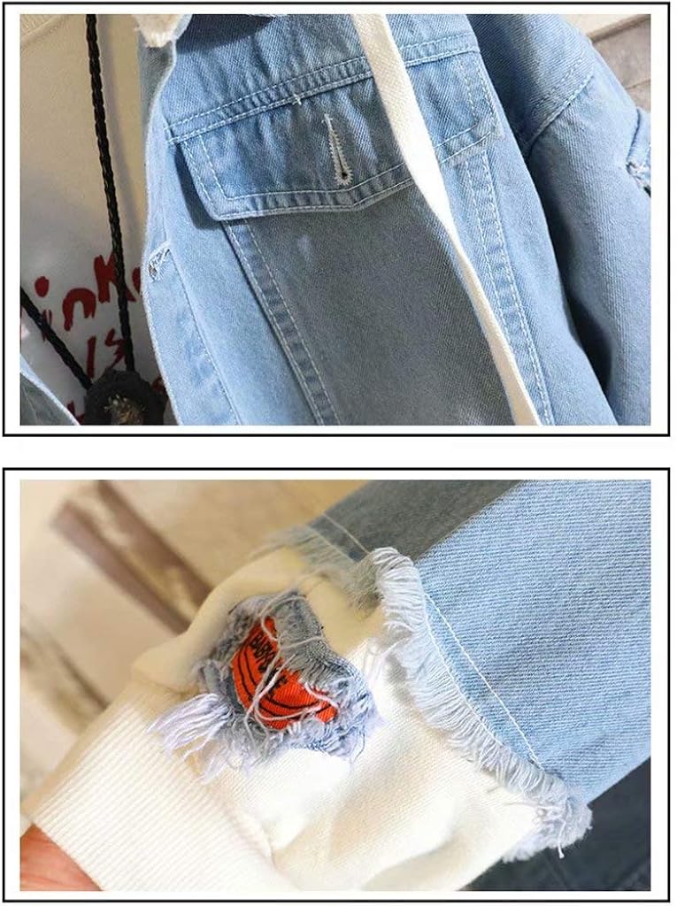 KPOP Rapper Denim Jacket Jeans Love Printed Fashion Sport Hip Hop Hoodie KPOP Rapper Denim Jacket Jeans Love Printed Fashion Sport Hip Hop Hoodie