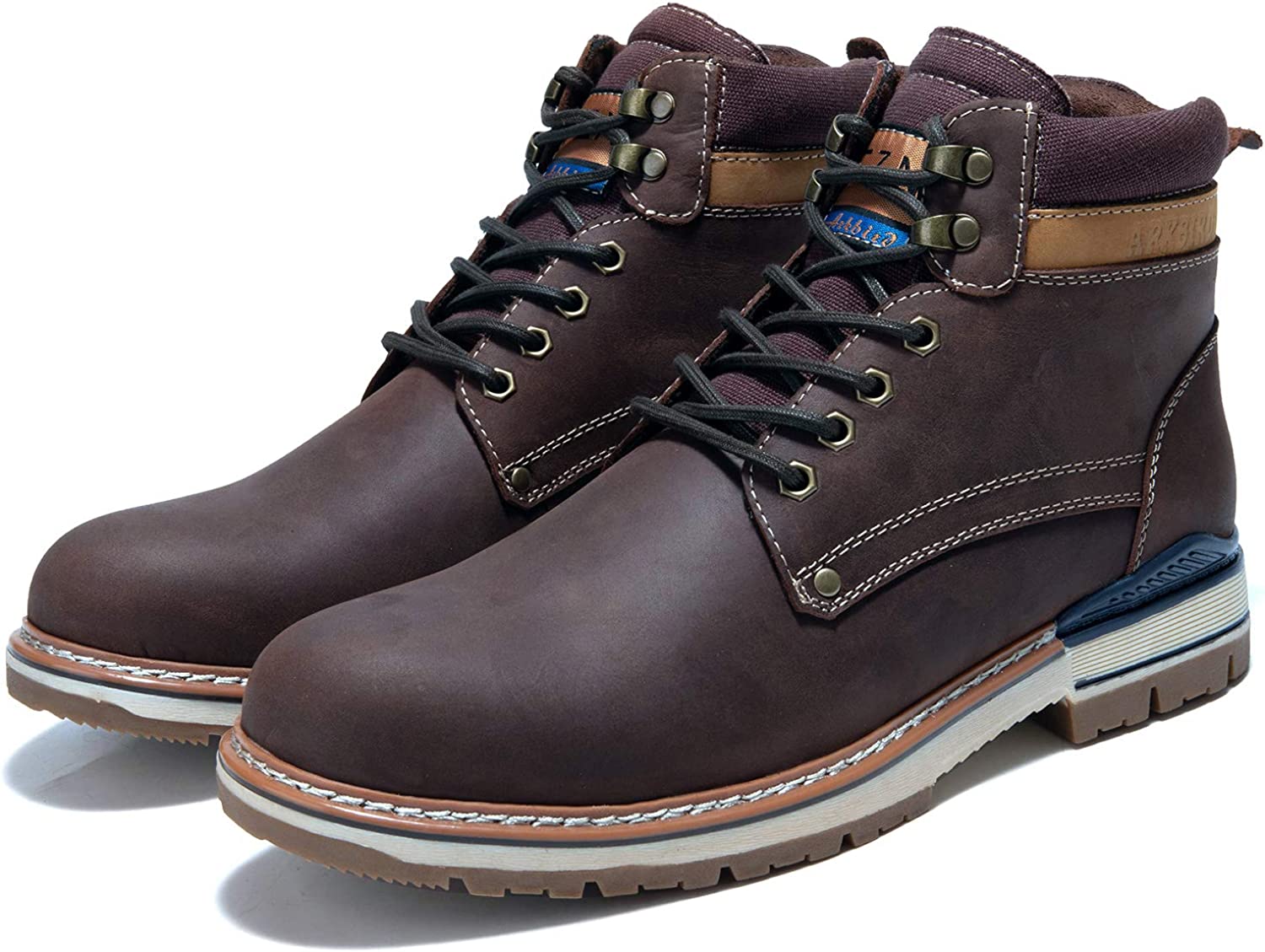 Arkbird Matte Leather High Cut Work Shoes for Men Men's Causal Oxford Dress Boot Arkbird Matte Leather High Cut Work Shoes for Men Men's Causal Oxford Dress Boot
