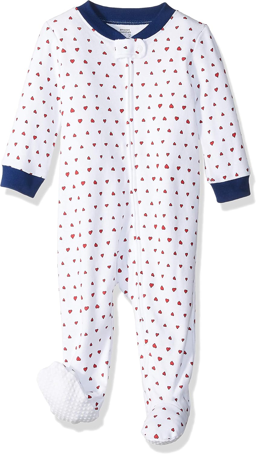 Essentials Baby Cotton Footed Zip-Front 2-Pack Sleep and Play Essentials Baby Cotton Footed Zip-Front 2-Pack Sleep and Play