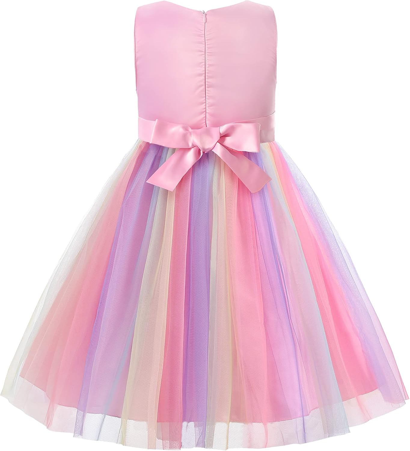 JerrisApparel Flower Girls Sequin Dress Rainbow Tutu Birthday Party Dress Pageant Gown JerrisApparel Flower Girls Sequin Dress Rainbow Tutu Birthday Party Dress Pageant Gown