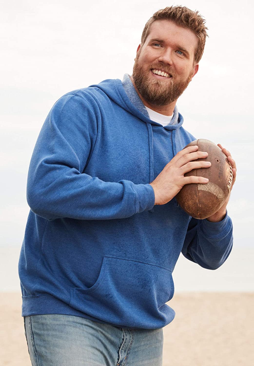 KingSize Men's Big & Tall Fleece Pullover Hoodie KingSize Men's Big & Tall Fleece Pullover Hoodie