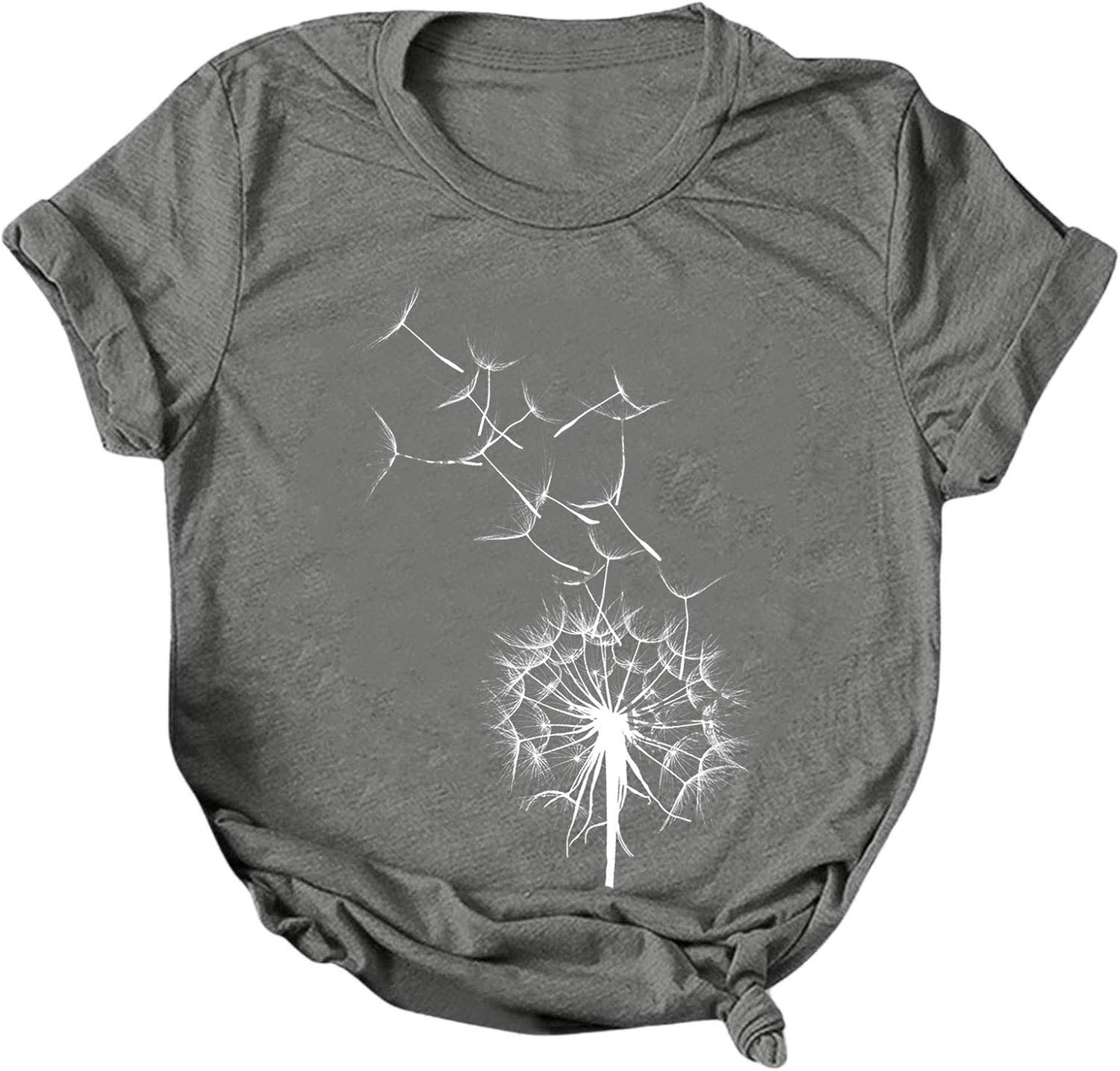 WUAI Summer Tops for Women Casual Short Sleeve Sunflower Graphic Tees Comfy Loose Fit Workout Cotton Shirts Blouses WUAI Summer Tops for Women Casual Short Sleeve Sunflower Graphic Tees Comfy Loose Fit Workout Cotton Shirts Blouses