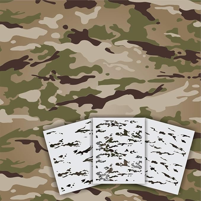 9 Pieces Camo Print Stencils Camouflage Painting Templates Reusable Grass Pattern Stencils Green Camo DIY Stencils for Scrapbooking Painting on Wood Crafts 7.9 x 7.9 Inch 9 Pieces Camo Print Stencils Camouflage Painting Templates Reusable Grass Pattern Stencils Green Camo DIY Stencils for Scrapbooking Painting on Wood Crafts 7.9 x 7.9 Inch