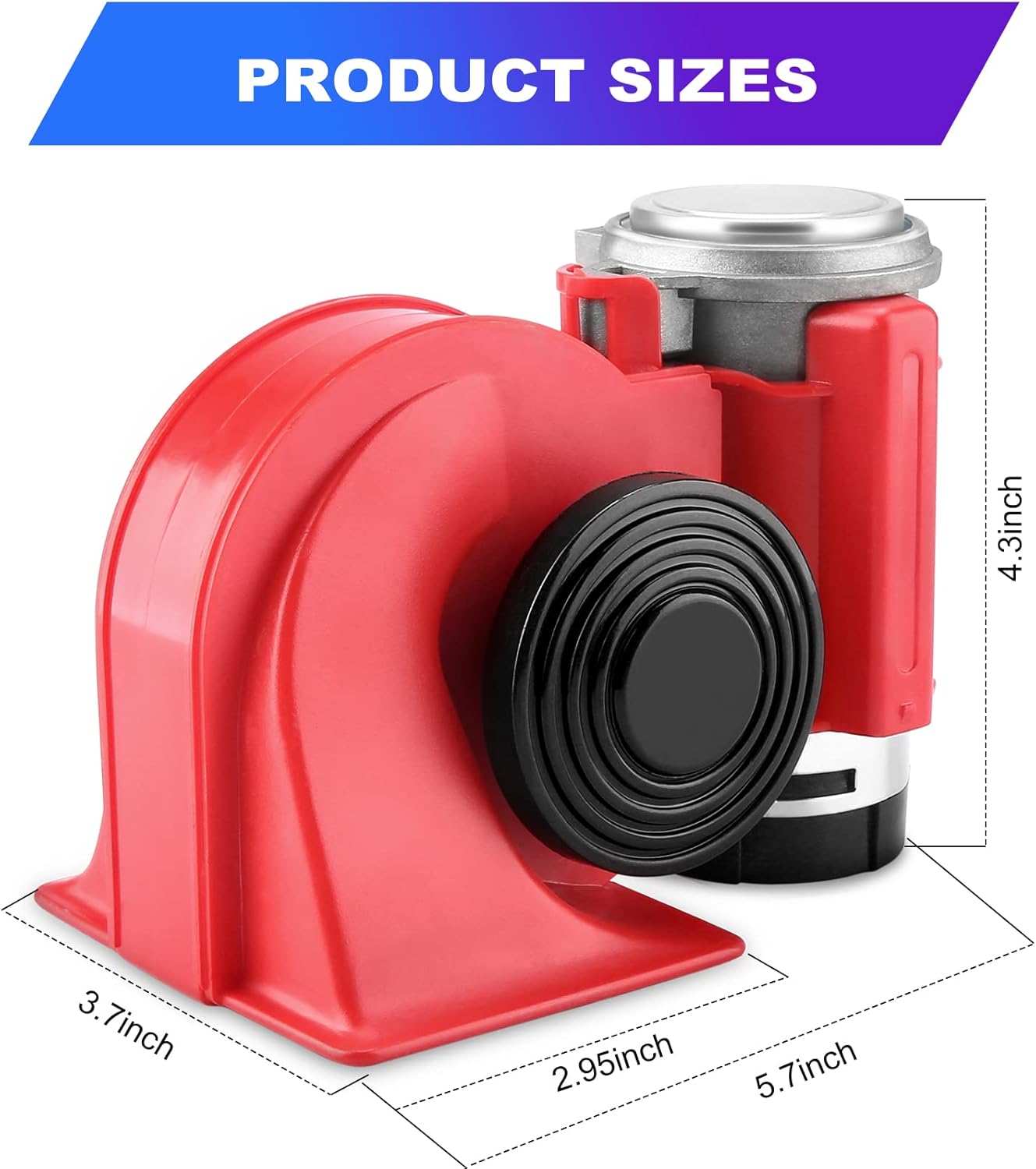 HK Compact Air Horn with Compressor Snail Electric Car Horn 12V 150db Super Loud Nautilus Wiring Harness for Any 12V Train Trucks Motorcycle Vehicles HK Compact Air Horn with Compressor Snail Electric Car Horn 12V 150db Super Loud Nautilus Wiring Harness for Any 12V Train Trucks Motorcycle Vehicles