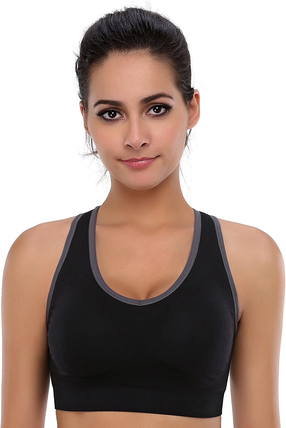 BAOMOSI Women's Seamless Racerback Sports Bra High Impact Support Yoga Gym Workout Fitness BAOMOSI Women's Seamless Racerback Sports Bra High Impact Support Yoga Gym Workout Fitness