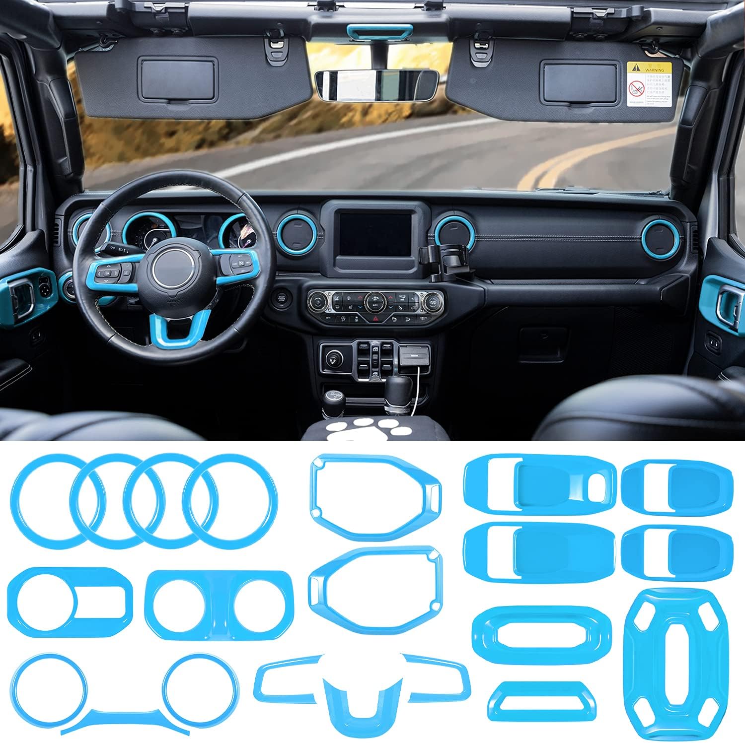 Yellow Headlight Lamp Switch Trim Cover Button Decoration Interior Accessories for 2018-2021 Jeep Wrangler JL JLU & Gladiator JT Yellow Headlight Lamp Switch Trim Cover Button Decoration Interior Accessories for 2018-2021 Jeep Wrangler JL JLU & Gladiator JT