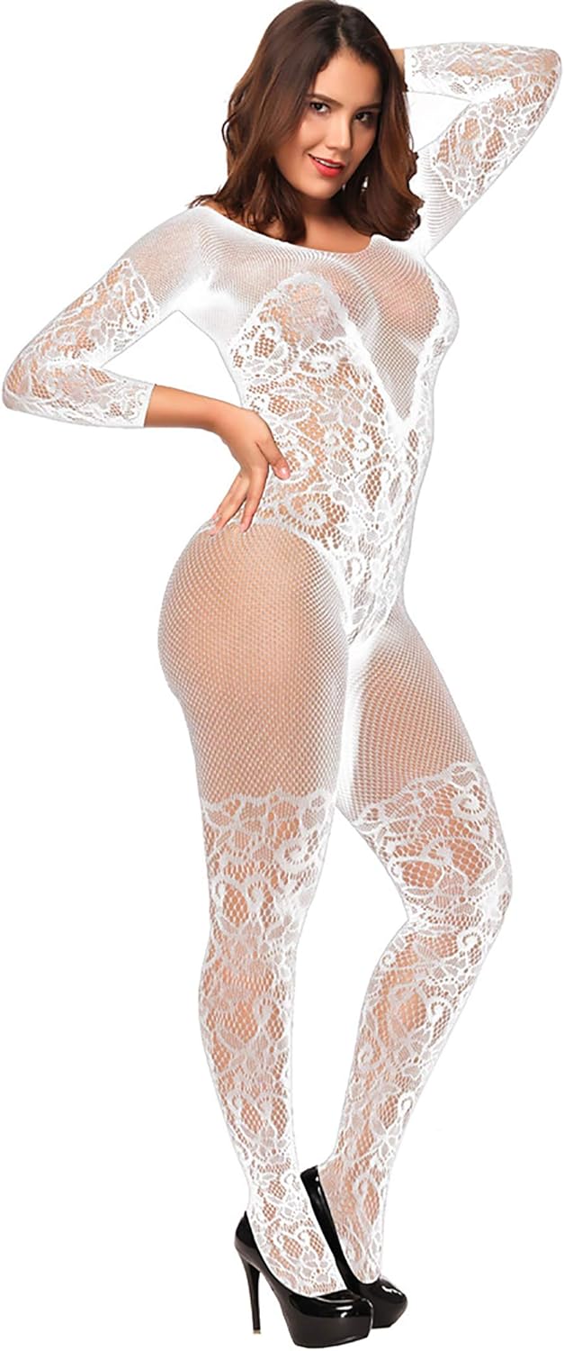1 Piece of Ladies Fishnet Bodysuit Teddy Underwear Comfortable Babydoll Pajamas Fishnet Bodysuit for Women 1 Piece of Ladies Fishnet Bodysuit Teddy Underwear Comfortable Babydoll Pajamas Fishnet Bodysuit for Women