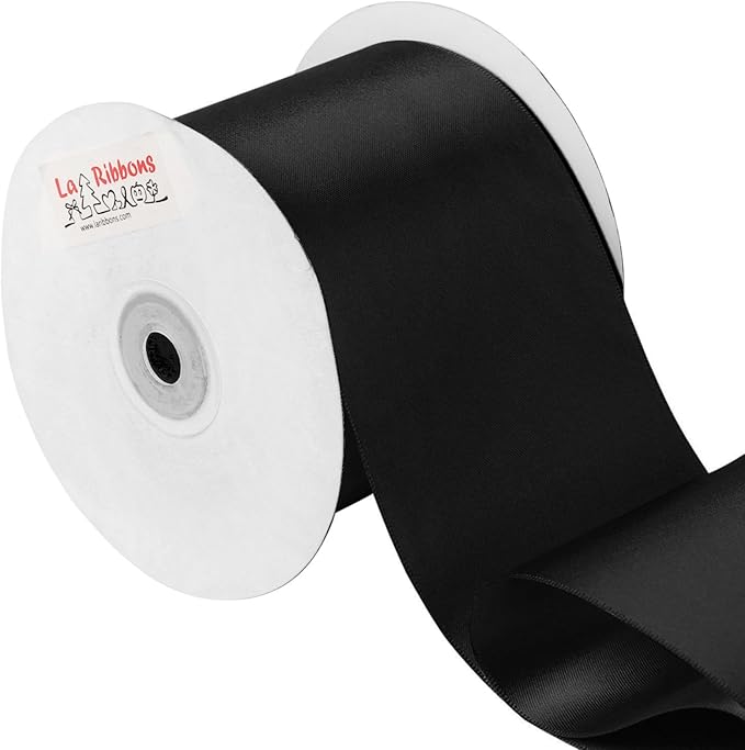 White LaRibbons 3 Inch Wide Solid Color Grosgrain Ribbon 10 Yard/Spool White LaRibbons 3 Inch Wide Solid Color Grosgrain Ribbon 10 Yard/Spool