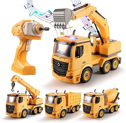 Noetoy Take Apart Toys with Electric Drill Toys for 3 4 5 6 7 8 Year Old Boys Christmas Birthday Gifts for 5 6 7 8 9 10 Year Old Boys Girls Kids 4 in 1 DIY Take Apart Truck Construction Toys Noetoy Take Apart Toys with Electric Drill Toys for 3 4 5 6 7 8 Year Old Boys Christmas Birthday Gifts for 5 6 7 8 9 10 Year Old Boys Girls Kids 4 in 1 DIY Take Apart Truck Construction Toys