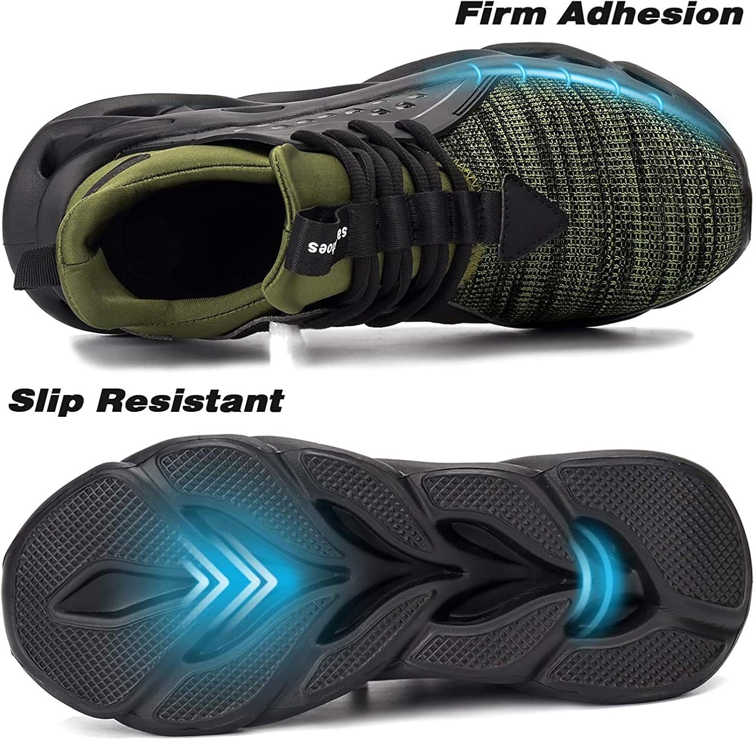 ALGGORUN Steel Toe Shoes for Men Indestructible Shoes Lightweight Breathable Puncture Proof Safety Shoes for Women ALGGORUN Steel Toe Shoes for Men Indestructible Shoes Lightweight Breathable Puncture Proof Safety Shoes for Women