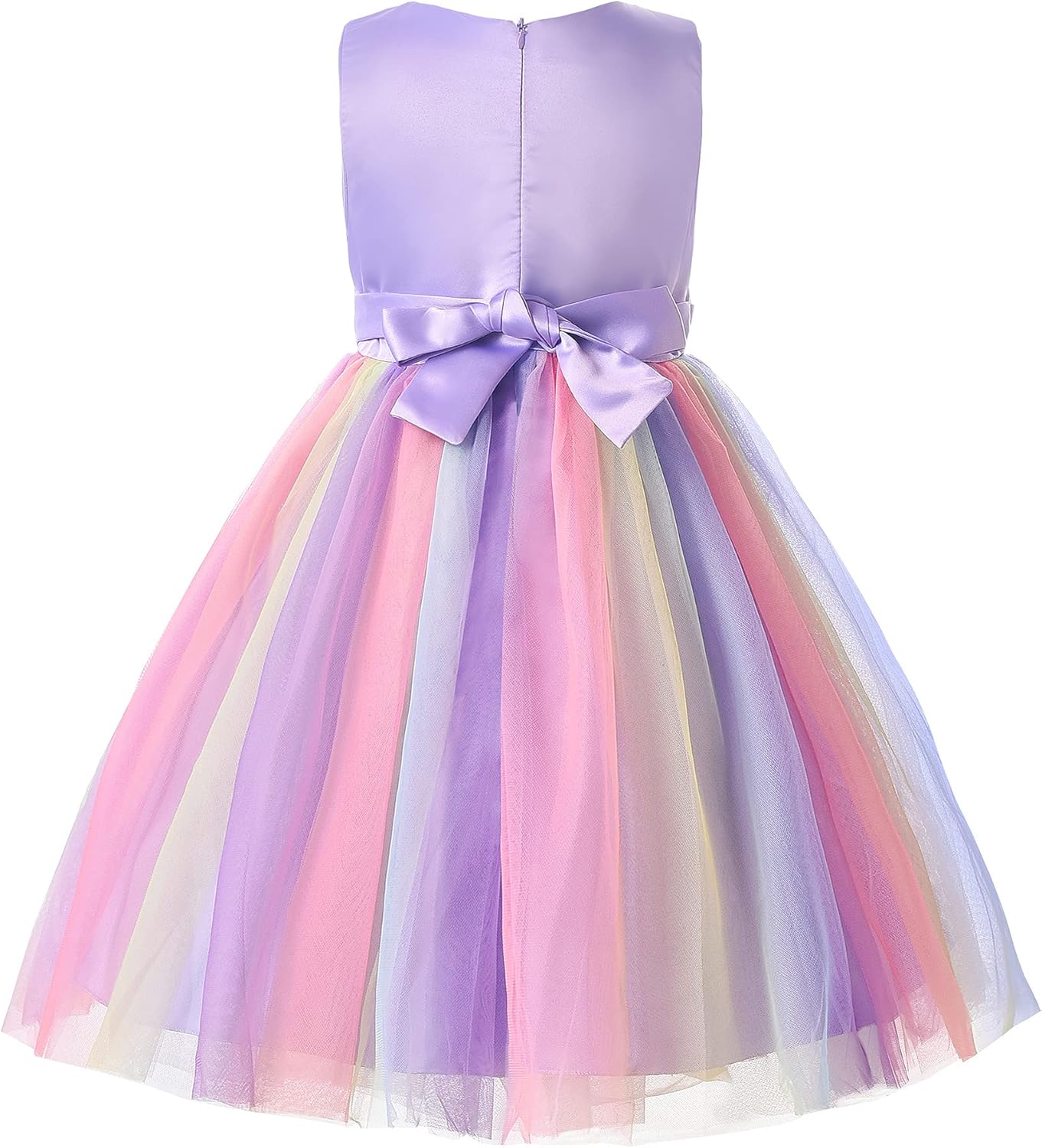 JerrisApparel Flower Girls Sequin Dress Rainbow Tutu Birthday Party Dress Pageant Gown JerrisApparel Flower Girls Sequin Dress Rainbow Tutu Birthday Party Dress Pageant Gown