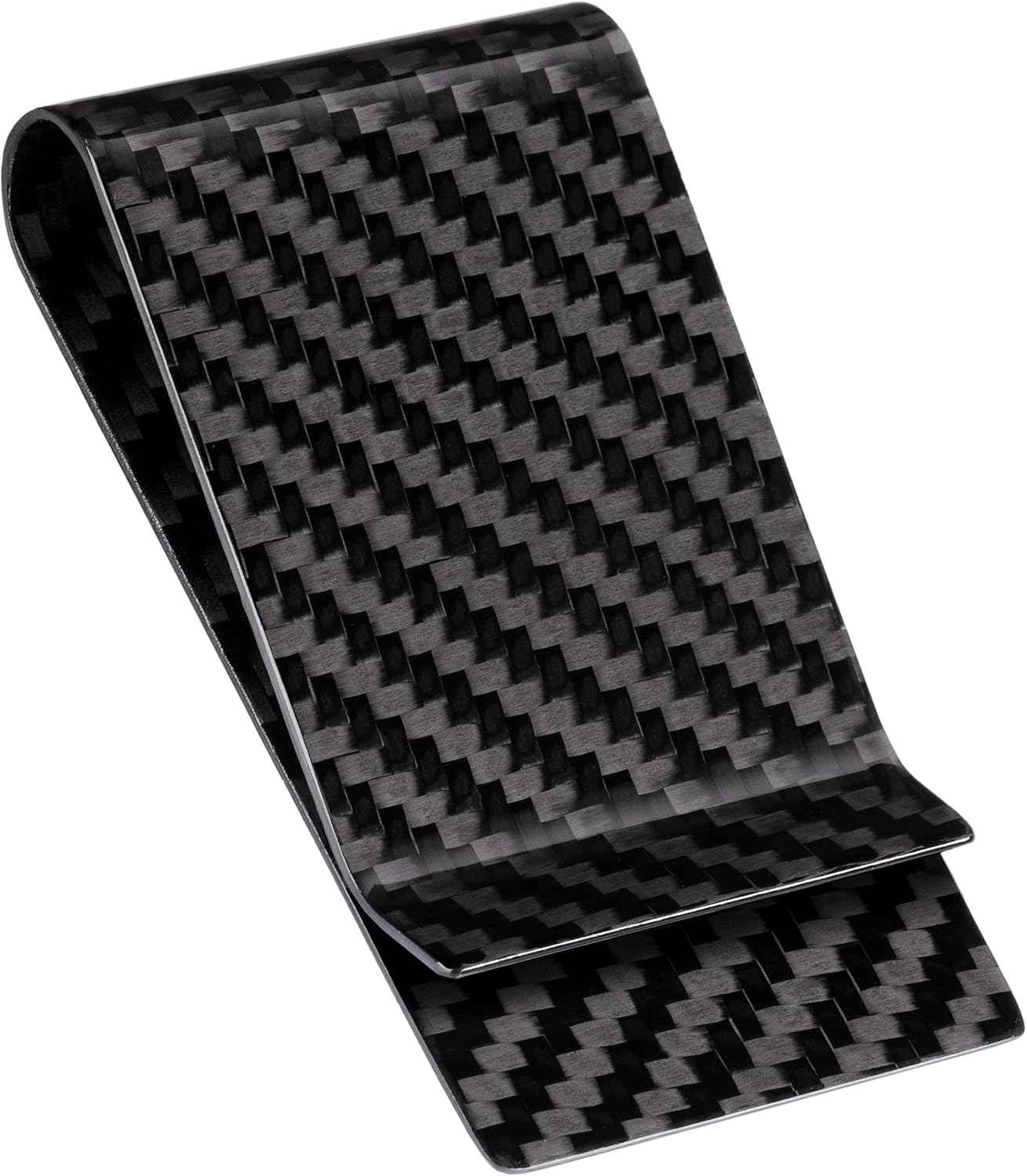 SERMAN BRANDS Carbon Fiber Money Clip Credit Card Holder Slim Business Front Pocket Clips for Men Black Glossy SERMAN BRANDS Carbon Fiber Money Clip Credit Card Holder Slim Business Front Pocket Clips for Men Black Glossy