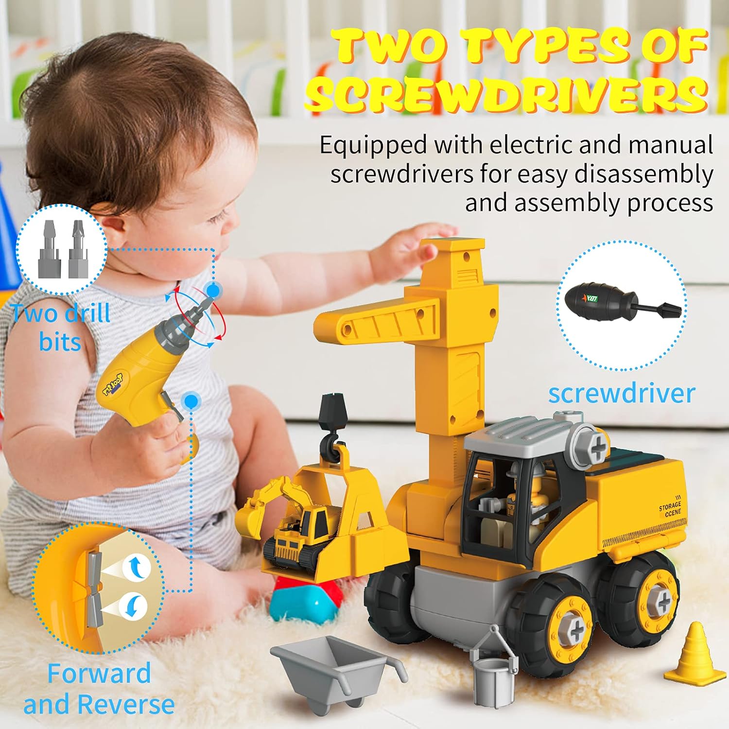 Noetoy Take Apart Toys with Electric Drill Toys for 3 4 5 6 7 8 Year Old Boys Christmas Birthday Gifts for 5 6 7 8 9 10 Year Old Boys Girls Kids 4 in 1 DIY Take Apart Truck Construction Toys Noetoy Take Apart Toys with Electric Drill Toys for 3 4 5 6 7 8 Year Old Boys Christmas Birthday Gifts for 5 6 7 8 9 10 Year Old Boys Girls Kids 4 in 1 DIY Take Apart Truck Construction Toys